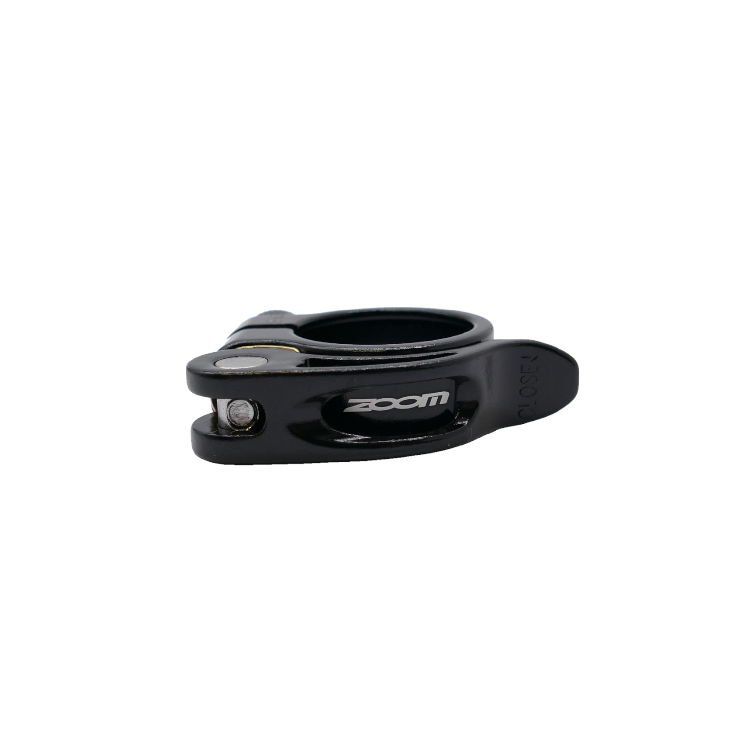 Sattelklemme ZOOM QR mit Schnellspanner, 31,8 mm in schwarz aus ALU