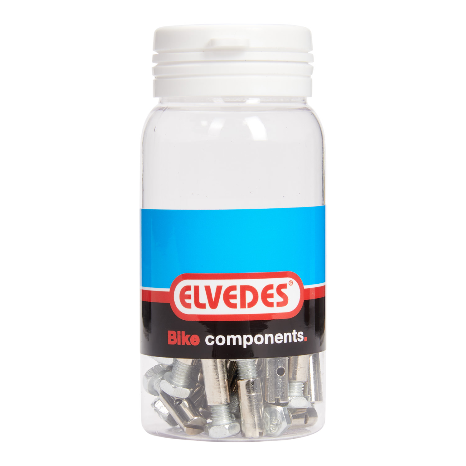 ELVEDES Schraubnippel 6,0 X 14 mm in silber, Dose mit 50 Stück