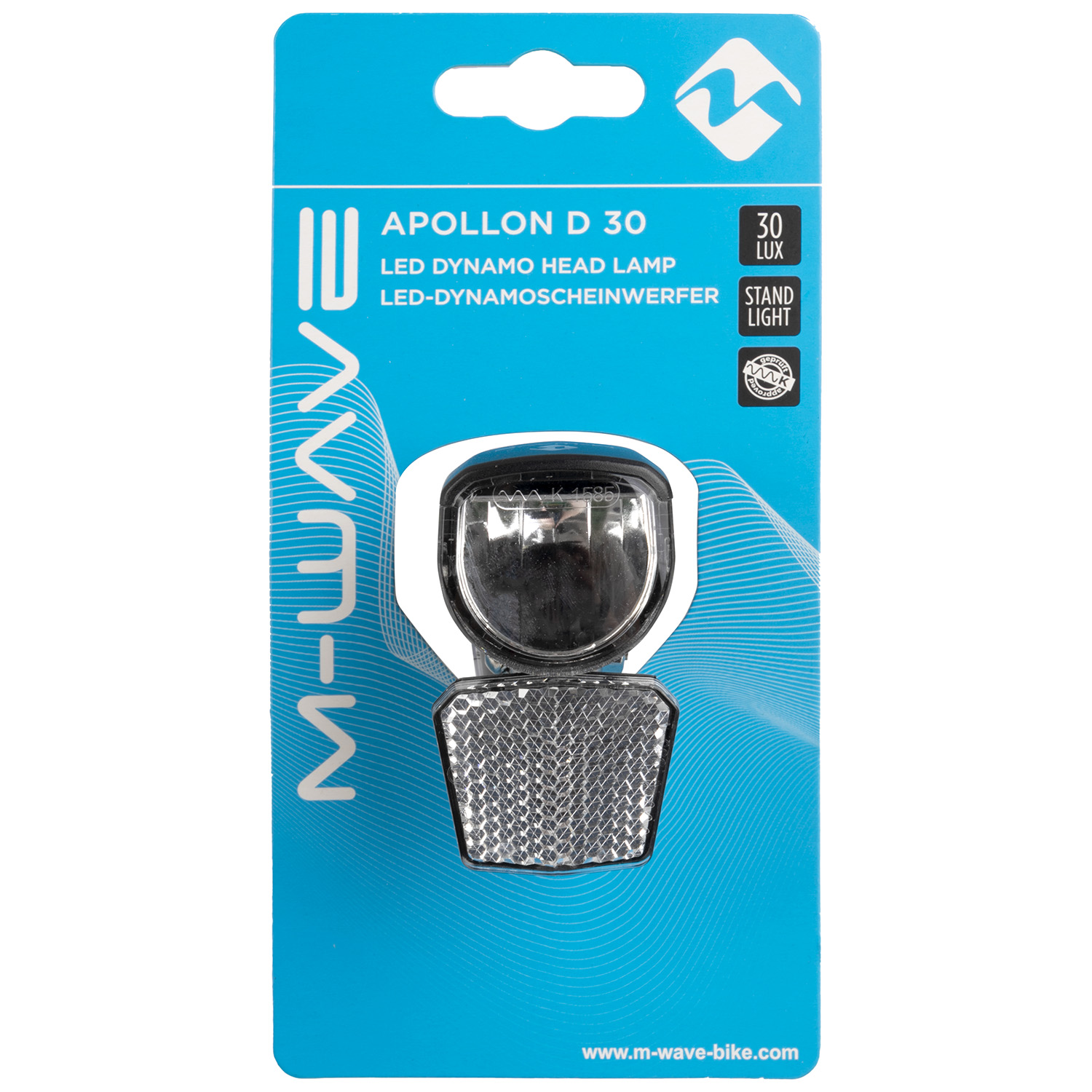 LED-Scheinwerfer APOLLON 30 ND für Dynamobetrieb in schwarz
