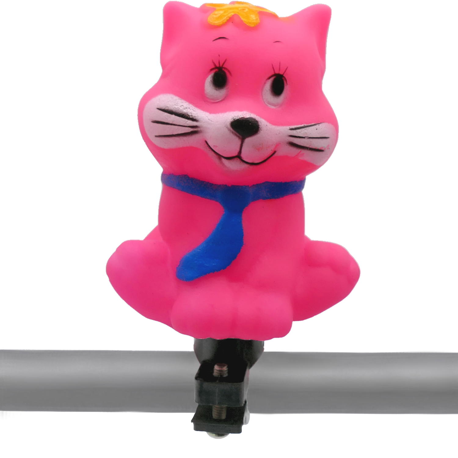 Tierfigurhupe Pink Katze