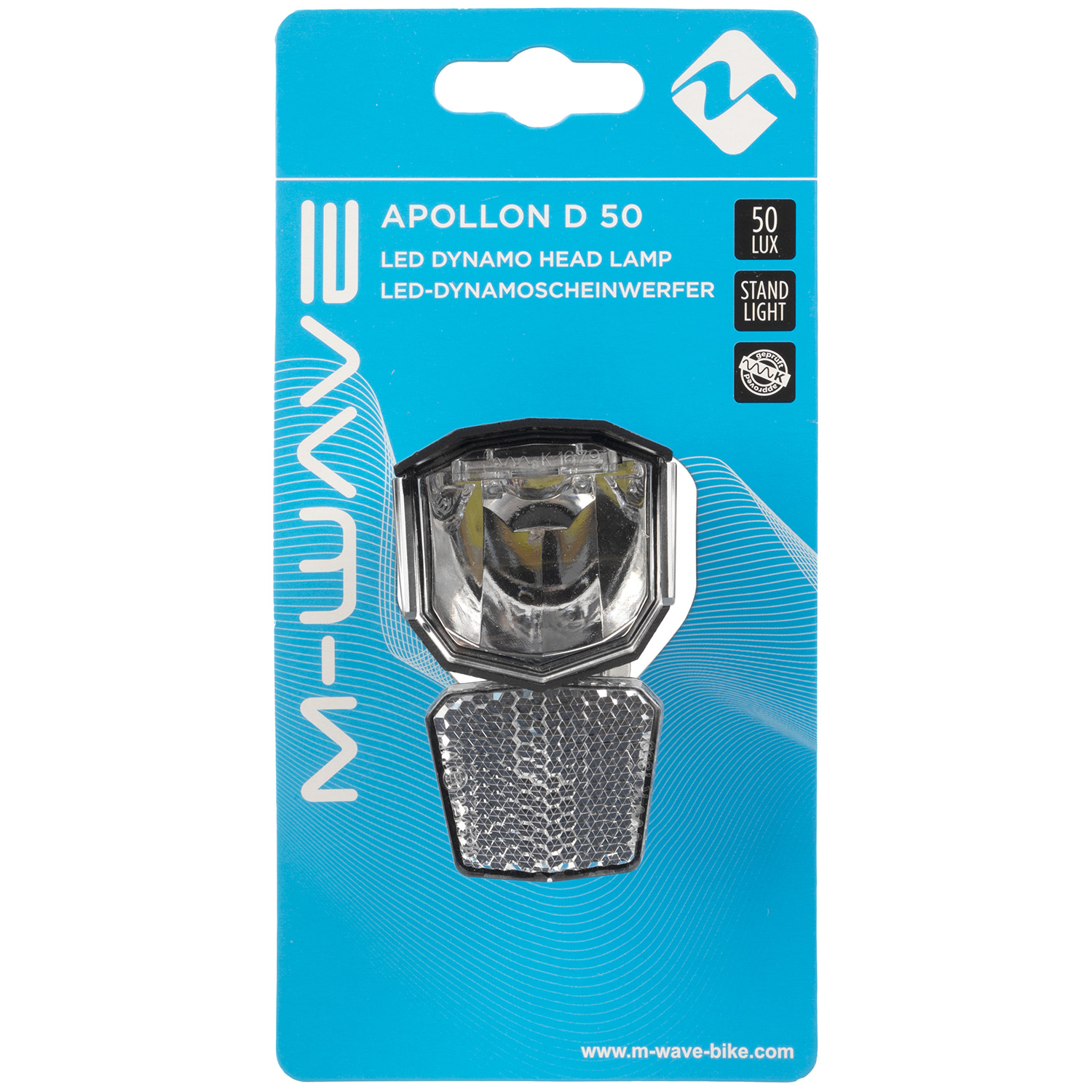 LED-Scheinwerfer APOLLON 50 ND für Dynamobetrieb in Schwarz