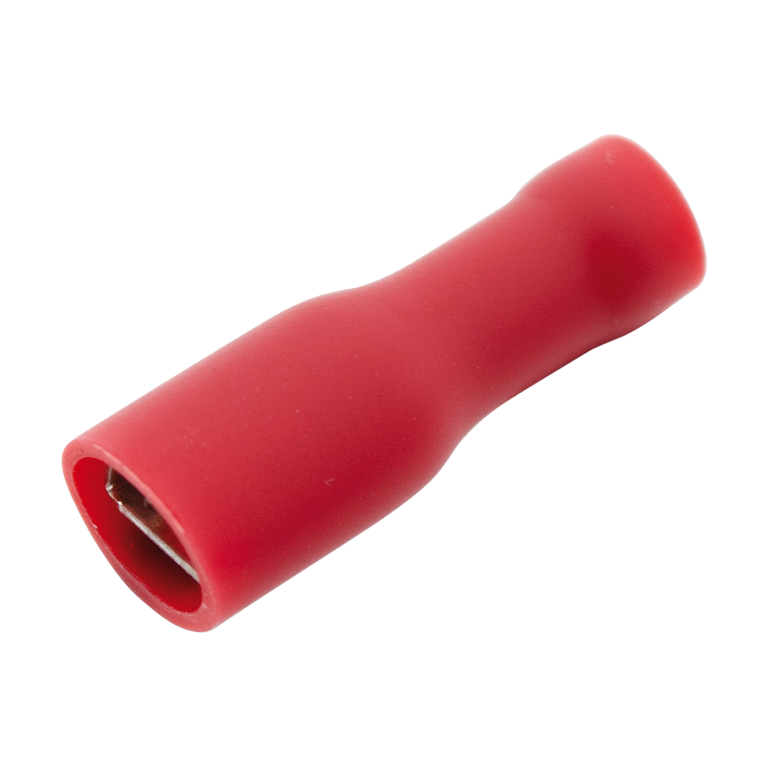 Flachsteckhülse PVC Vollisoliert 2,8 x 0,8 1 Pack in Rot