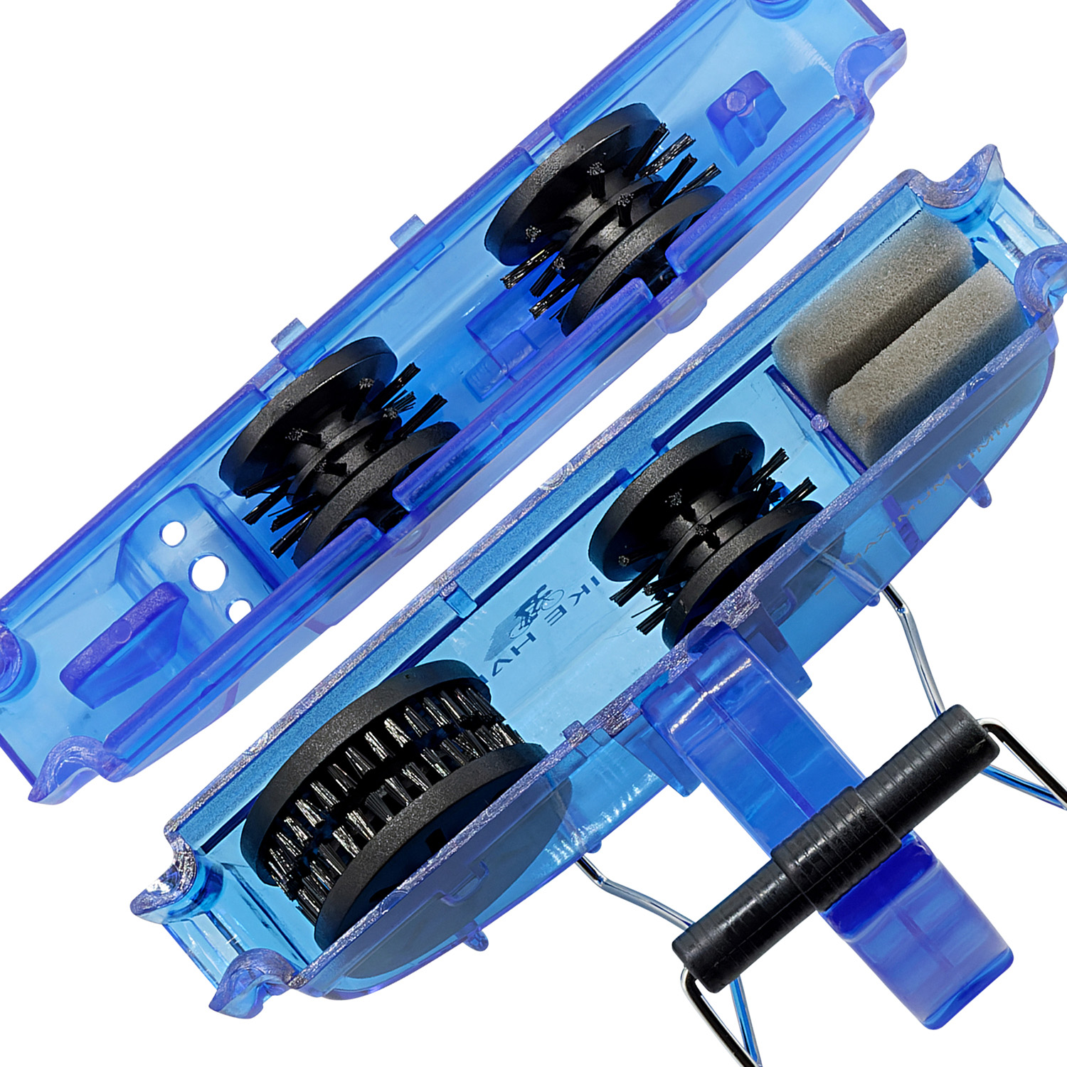 P4B-Kettenreinigungsgerät CHAIN CLEANER in Blau transparent