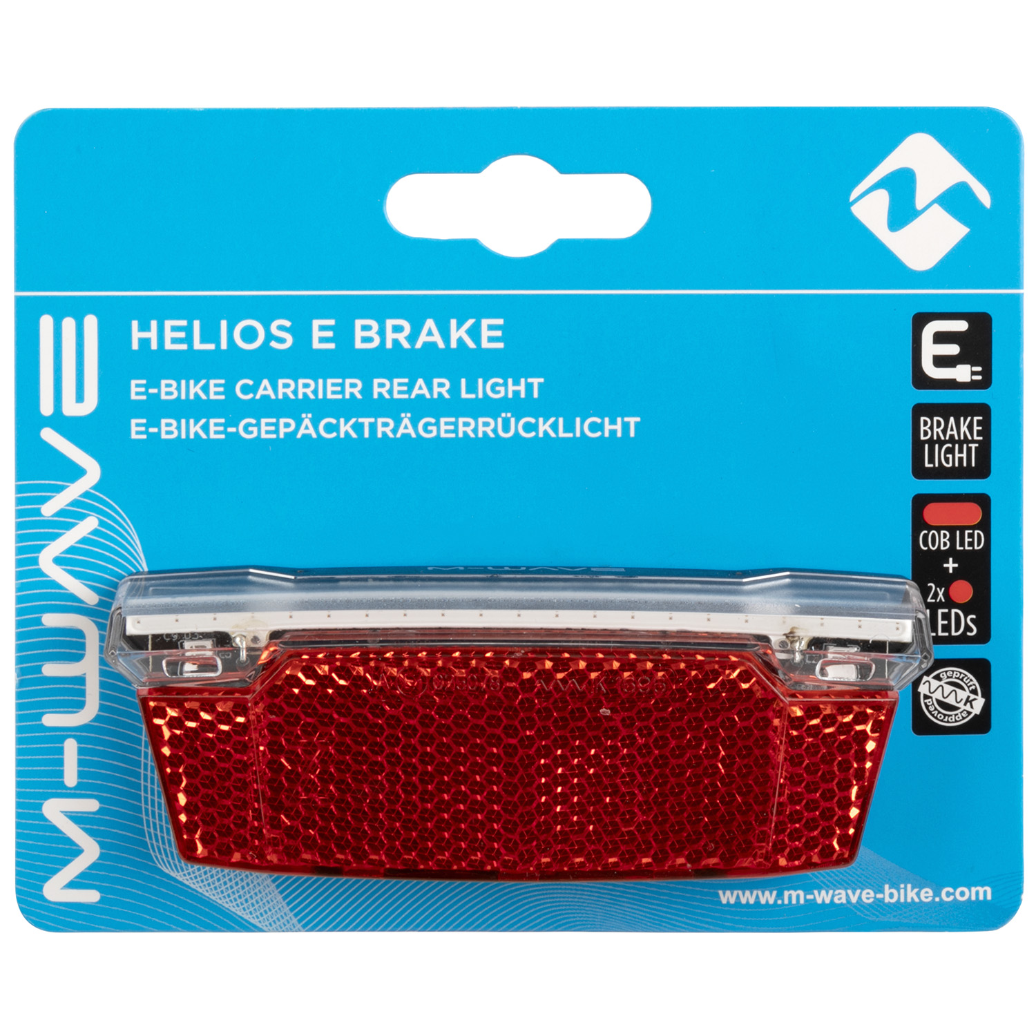 LED-Rücklicht mit BREMSLICHT-Funktion HELIOS E Brake SB verpackt