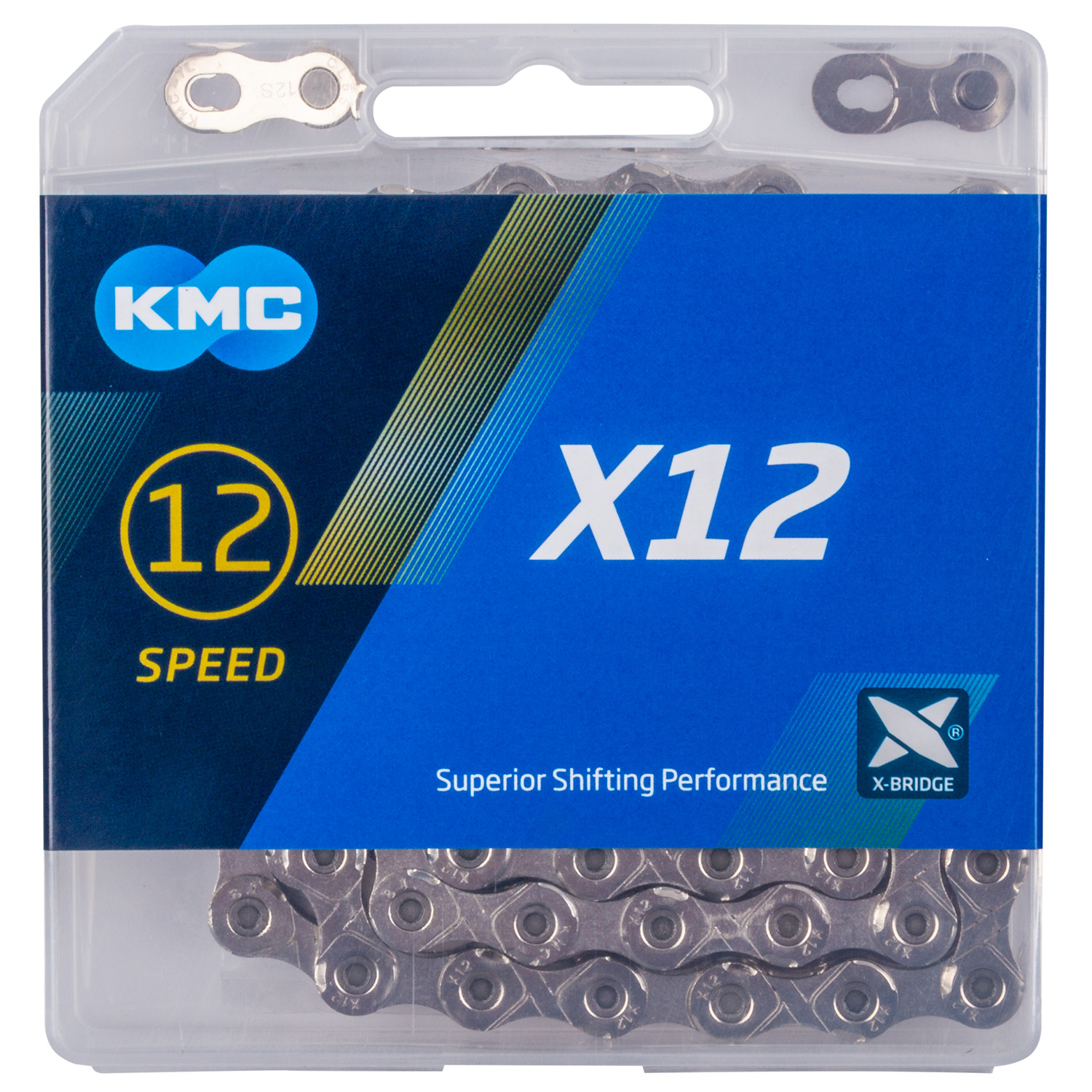 KMC Kette X12 SILVER 126 12-fach SB verpackt in Einzelbox