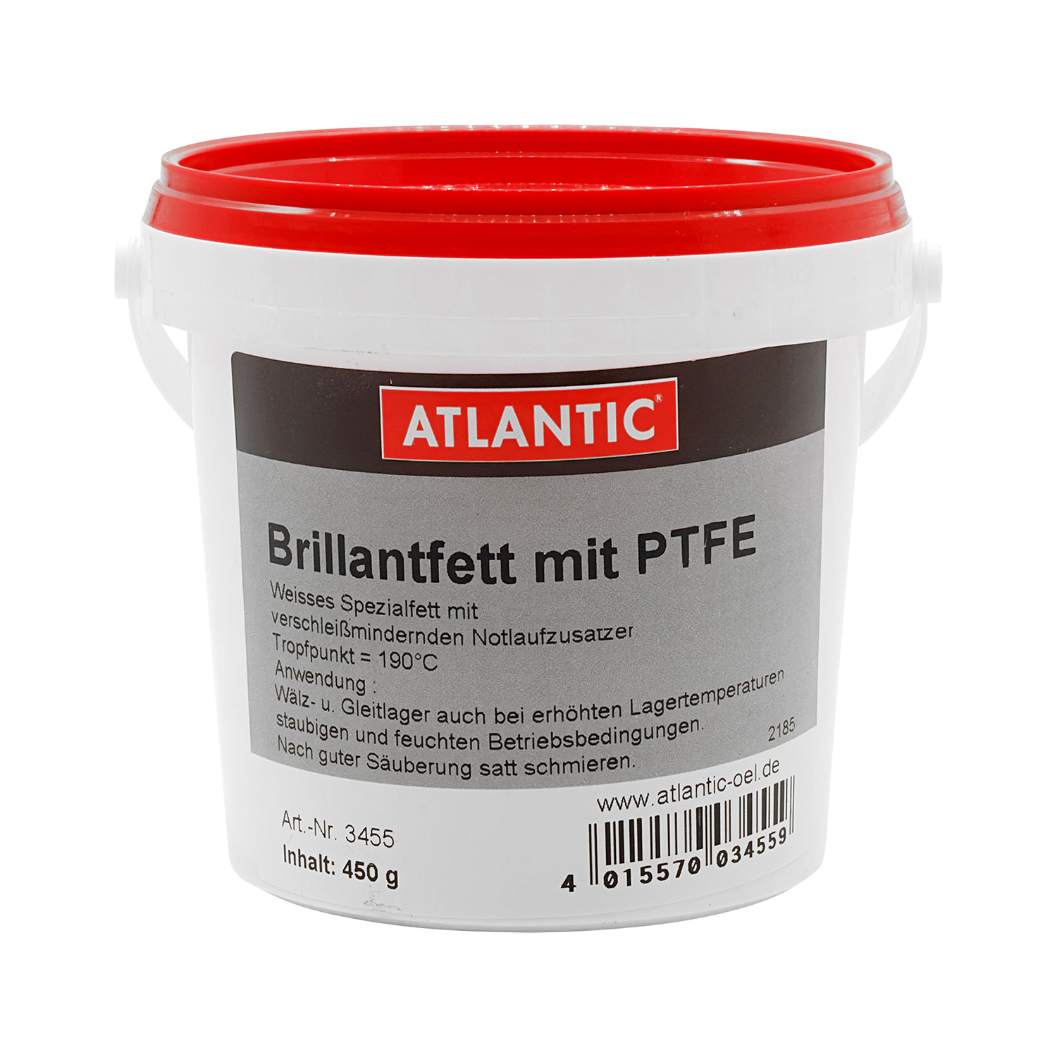 Atlantic Brilliantfett mit PTFE 3455 450 g Eimer