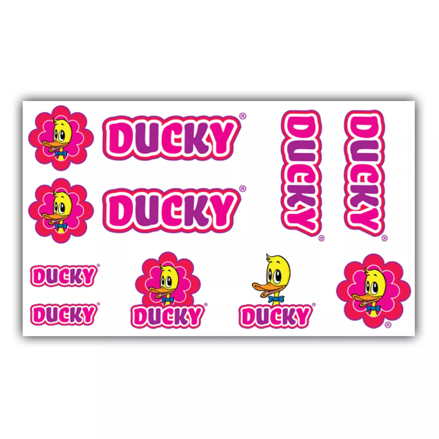 Sticker für Rahmen DUCKY PINK Set