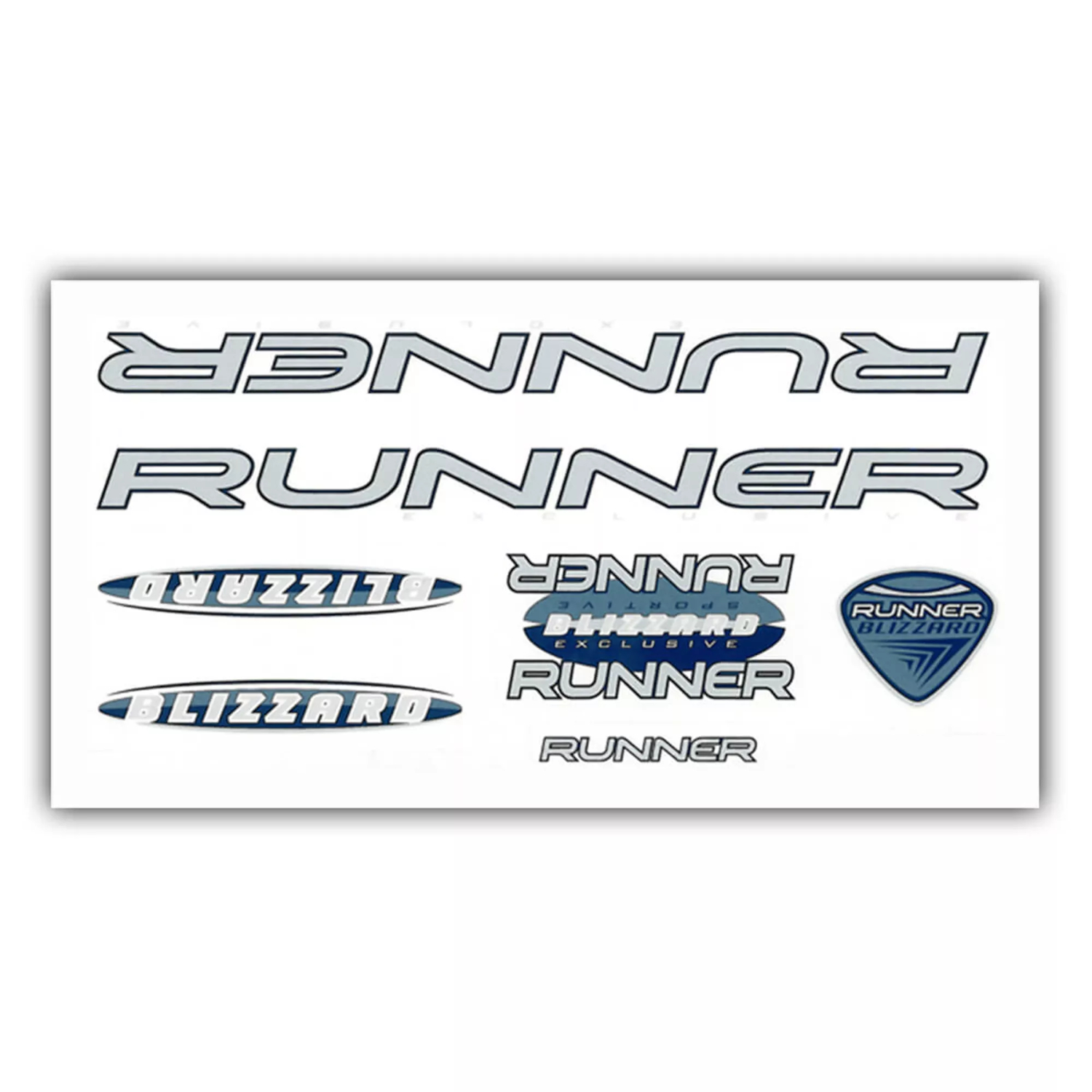 Sticker für Rahmen RUNNER Blizzard Set in Blau