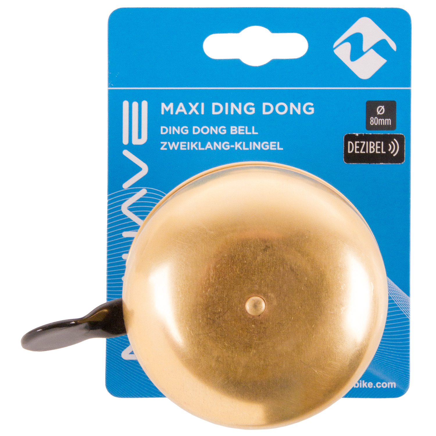 DING DONG Glocke GOLD MAXI 80 mm
