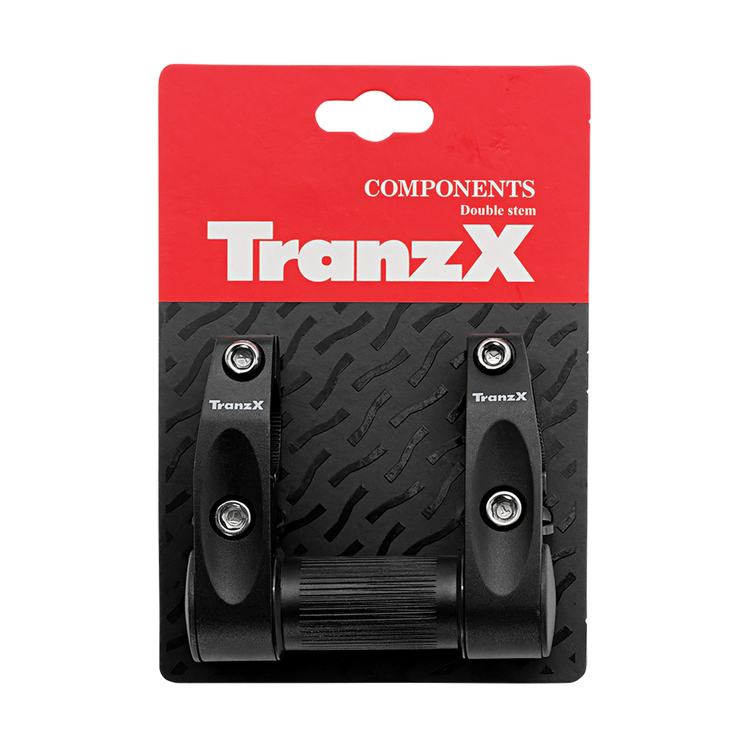 TranzX DOPPELKLEMM Adapter für Vorbau 360° drehbar schwarz
