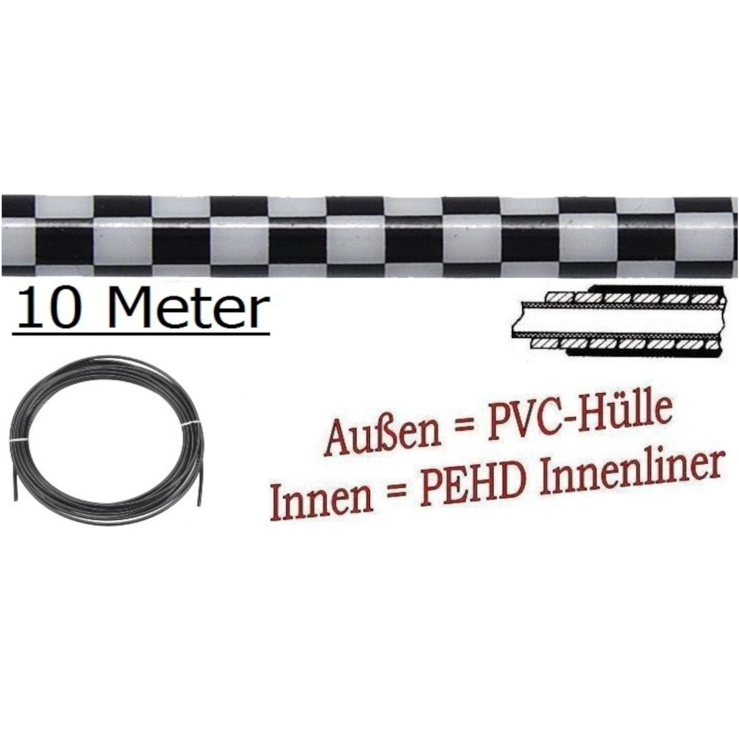 BREMS-Hülle 10 m Rolle DT2115001, CHESS mit PE-HD Innenliner
