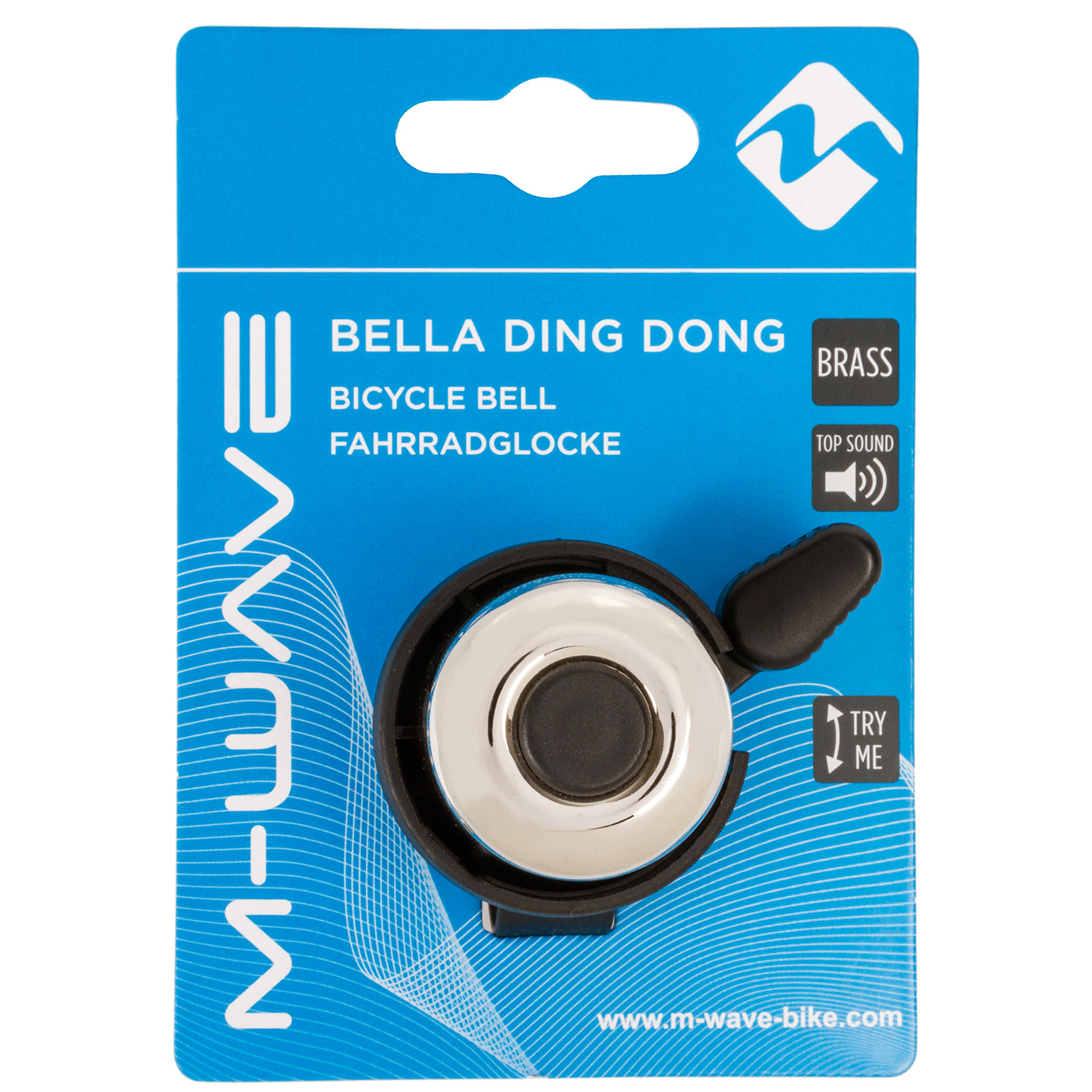 Glocke MESSING Bella Ding-Dong in Silber