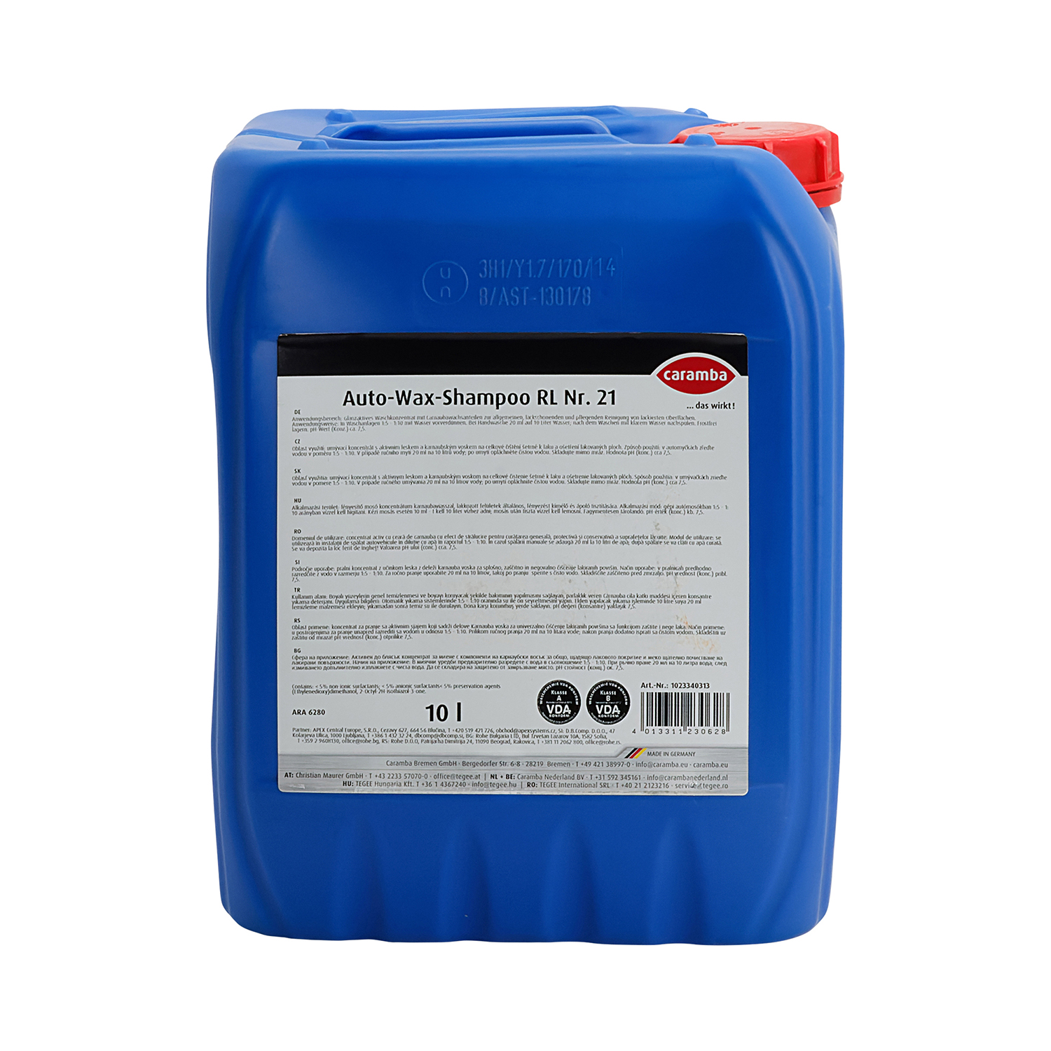CARAMBA Auto Wax-Shampoo RL Nr. 21 10 Liter Kanister (Konzentrat)
