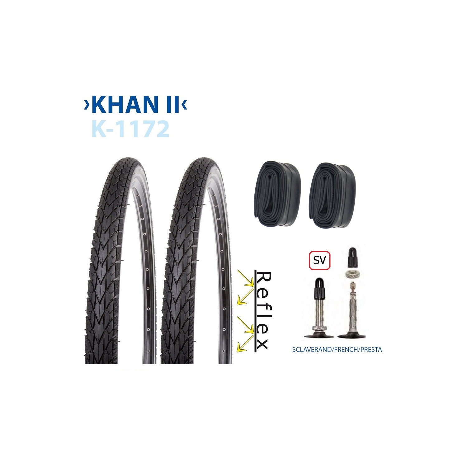 Reifen KENDA K-1172, KHAN II, 35-622, K-SHIELD, REFLEX, in schwarz