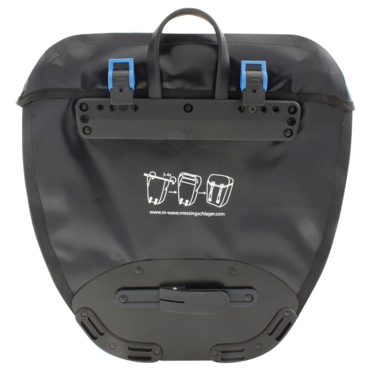 M-WAVE Gepäcktaschen SET CANADA PRO ALBERTA 2 x 20 Liter schwarz / schwarz