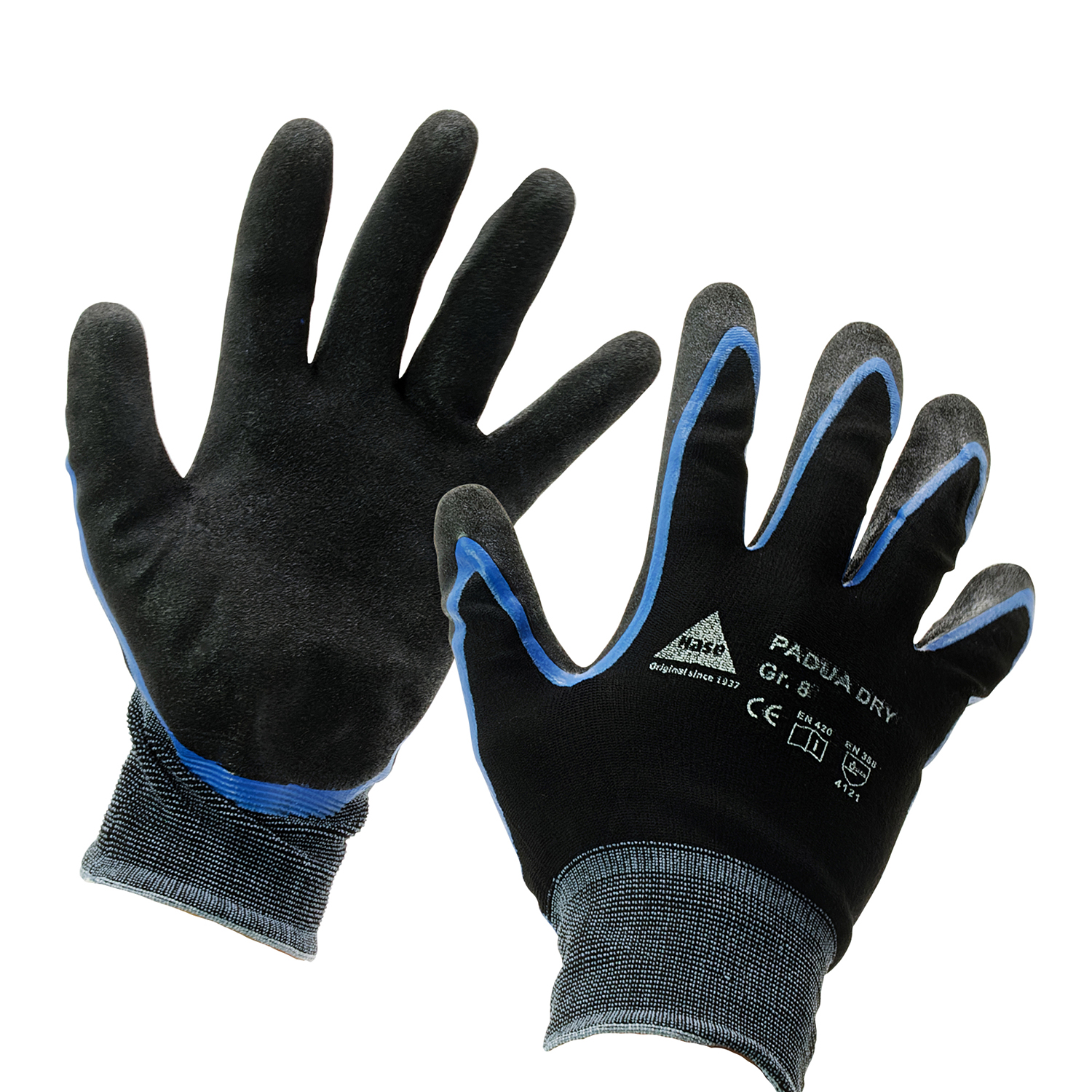 HASE Handschuh PADUA DRY Gr. 8 in Schwarz/Blau